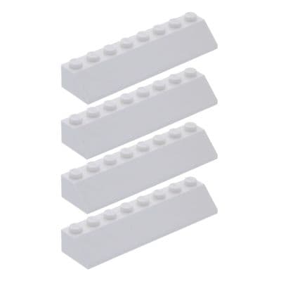 LEGO® Spare Parts 4x 2x8 45° Slope 4445 White Roof Star Wars City Train Creator