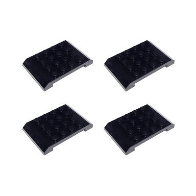 LEGO® Spare Parts 4x Train Carriage Bus Roof Tile Wedge 4 x 6 x 2/3 Black 32739