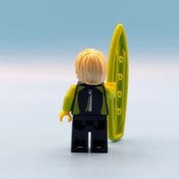 LEGO® Surfer Paddle Boarder Gift Ornament Minifigure & Surf Board Water Sports Fathers Day