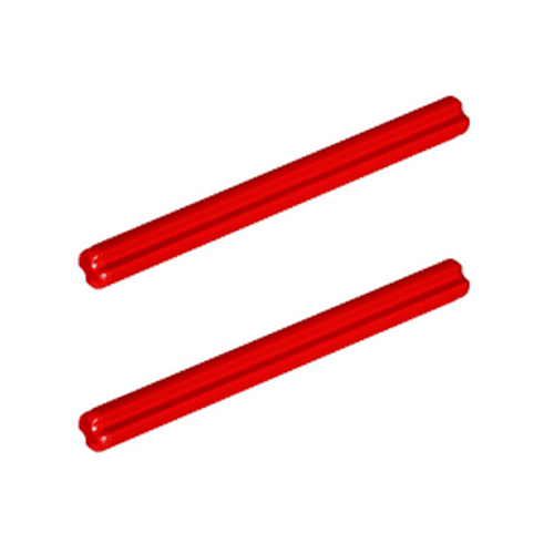 LEGO® Train 2 x Technic Red Cross Axle 6L Spare Part 3706 6130002