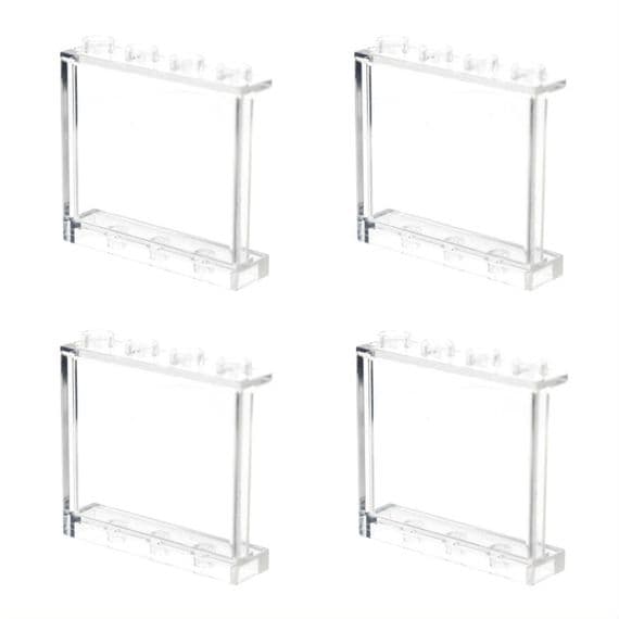 LEGO® Train Car Parts Pack Of Four 1x4x3 Carriage Window Trans Clear Panel 60581