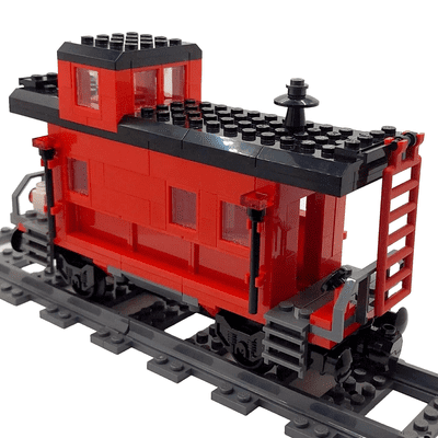 LEGO® Train Custom Made Caboose Guard Van Luggage Car Wagon Cargo Carriage 2