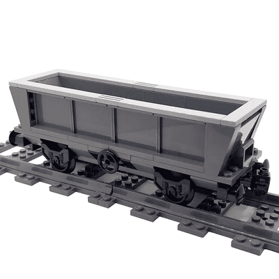 LEGO® Train Custom Made Coal Hopper Wagon Cargo Freight Carriage 60509 60511
