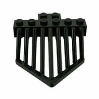 LEGO® Train Part Black Cow Catcher 2x6 Steam Locomotive Front Plow Grill 90201