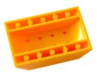 LEGO® Train Parts 4x Carriage Roof Tile Slope 4X6 32083 Bright Light Orange