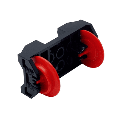 LEGO® Train Red Wheel Set Holder & 2x Wheels 38339 & 38340 Carriage Wagon