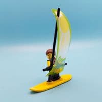 LEGO® Windsurfer Gift & Female Minifigure Boat Beach Water Sports Surfer Ocean Mum Mothers Day