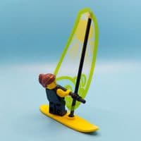 LEGO® Windsurfer Gift & Female Minifigure Boat Beach Water Sports Surfer Ocean Mum Mothers Day Idea