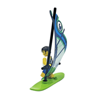 LEGO® Windsurfer Gift & Male Minifigure Boat Beach Water Sports Surfer Ocean Dad Fathers Day