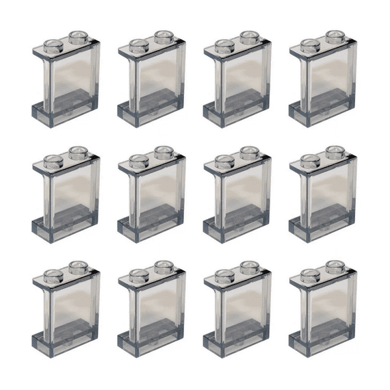 NEW LEGO® Train 12x 1x2x2 Carriage Window Transparent Brown / Black 87552 35378