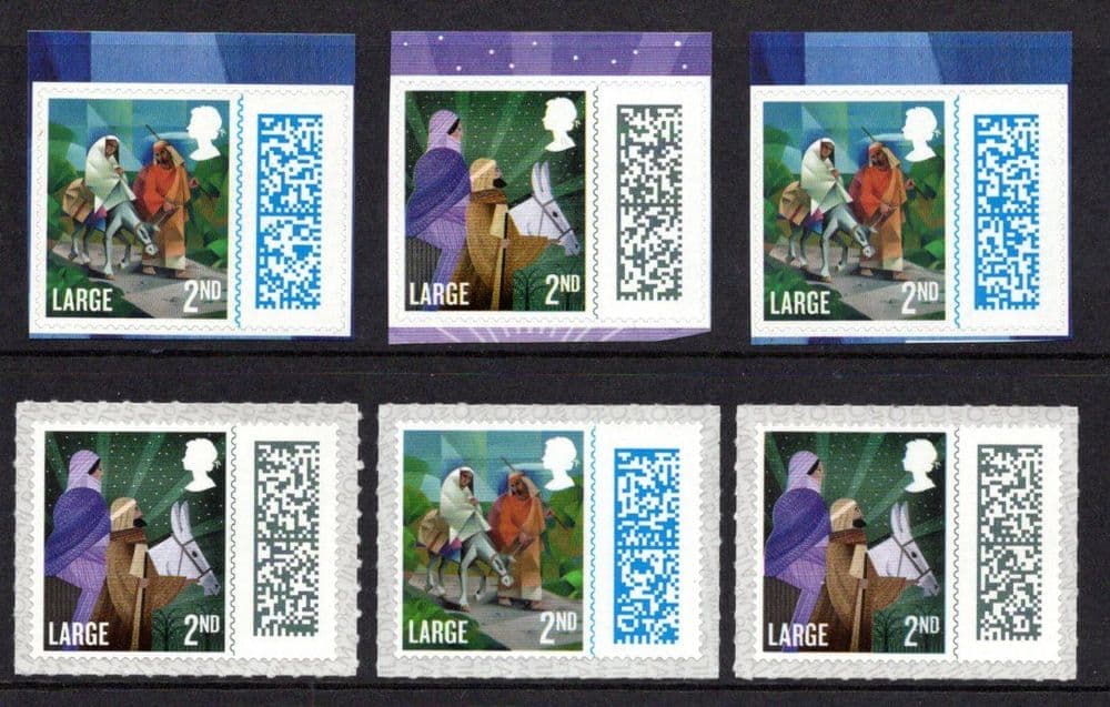 2nd Class Large Letter Christmas Barcoded Stamp worth 1 55