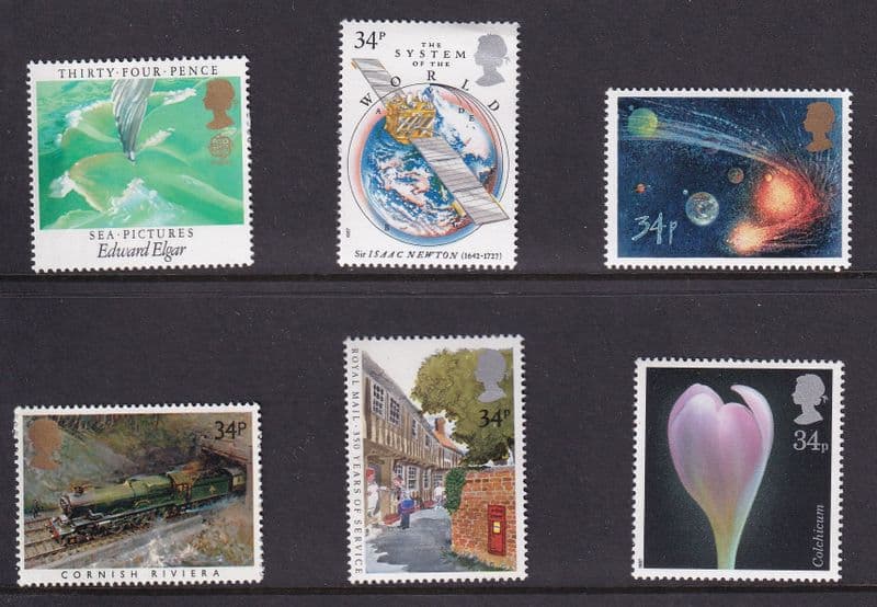 34p x 500 (40% OFF) Discount GB Postage Stamp (mixed designs)