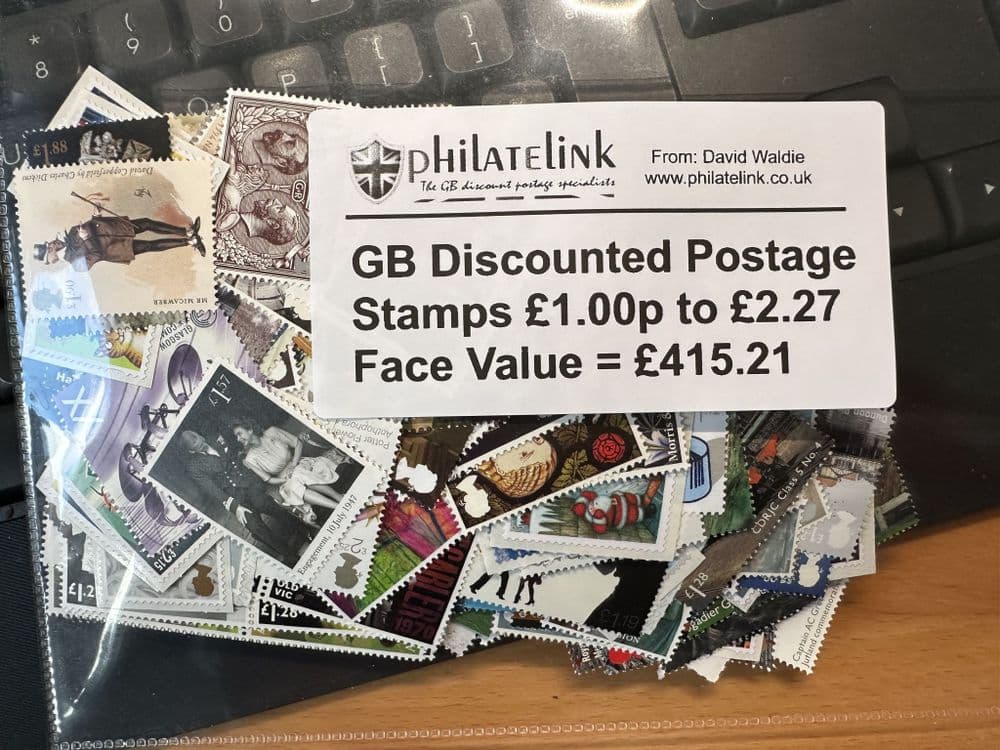GB 415 21 FV 30 OFF Discounted Postage Stamps 1 to 2 27