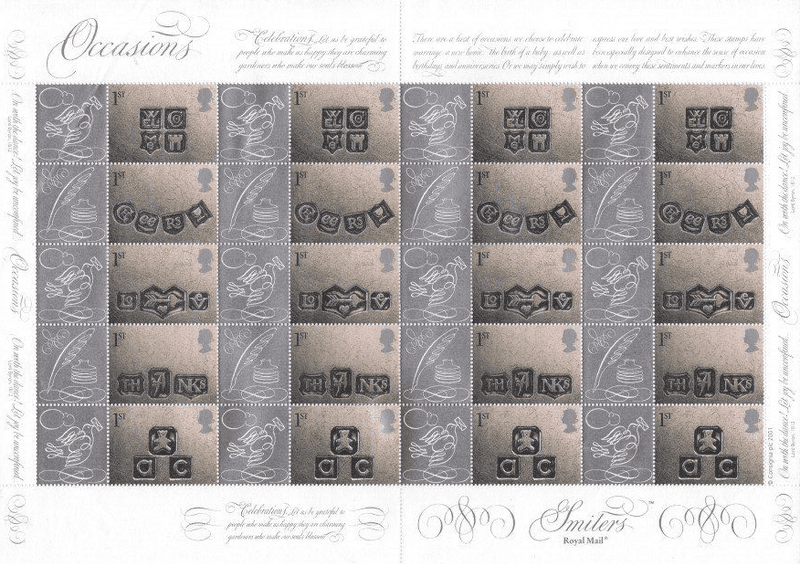 Sheet of 20 x 1st Class 'Special Occasion' Stamps worth £34