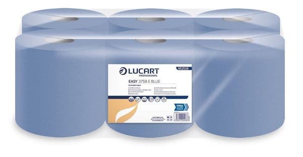 1 Pallet 60 Cases Premium Blue Embossed 2ply Centrefeed Paper Roll
