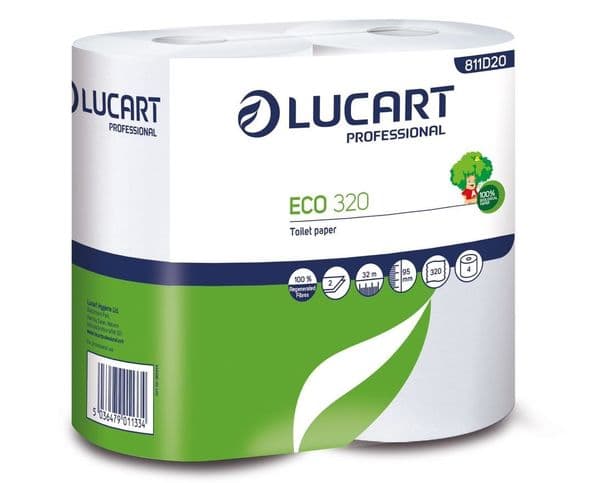 1 Pallet 66 Cases of Conventional Toilet Rolls 320 Sheet