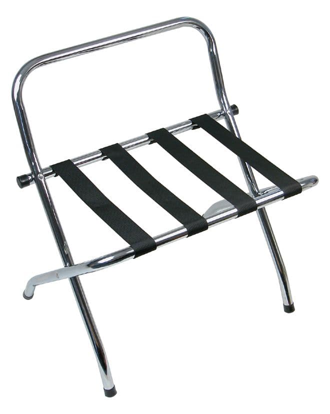 Chrome Metal Luggage Rack
