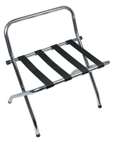 Chrome Metal Luggage Rack