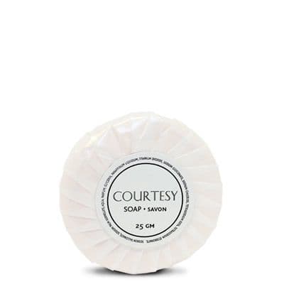 Courtesy 20g Pleat Wrapped Soap - (Picture for Illustration Only)