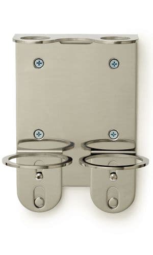 Duck Island Chrome Wall Mounted Double Security Bracket for 250ml Duck Island Bottles
