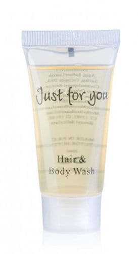 Just For You Hair & Body Wash Gel 20ml Tubes