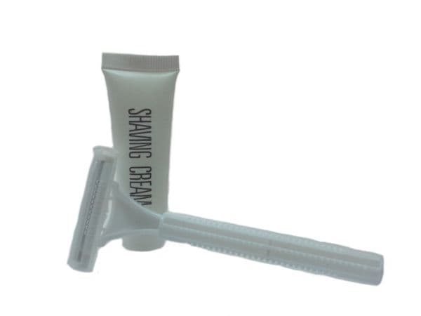 Shaving Kit in Cellophane Wrapper