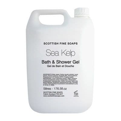 The Scottish Fine Soaps Company Sea Kelp Shampoo, Bath Gel, Hand Wash & Moisturiser 5Ltr Refill