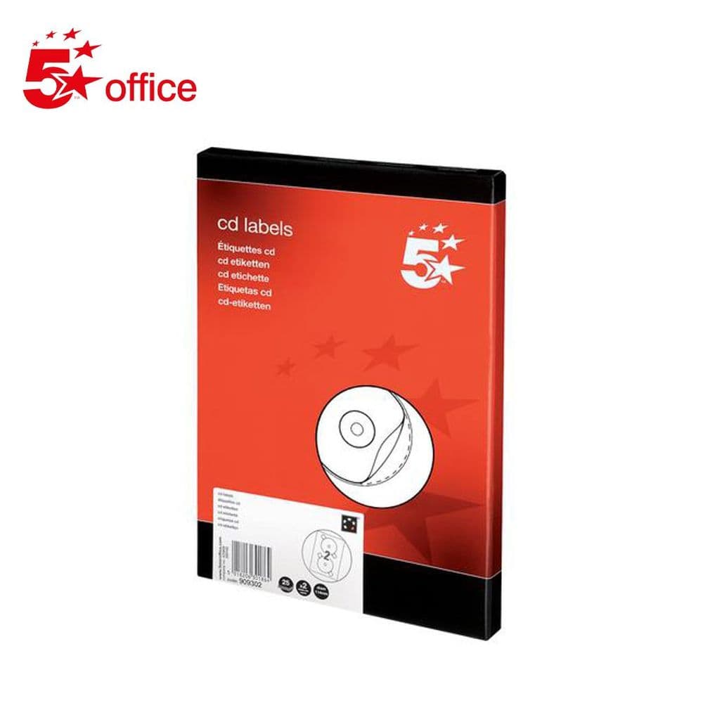 5 Star Office CD Labels Office Equipment Centre Magherafelt Print on CD Labels