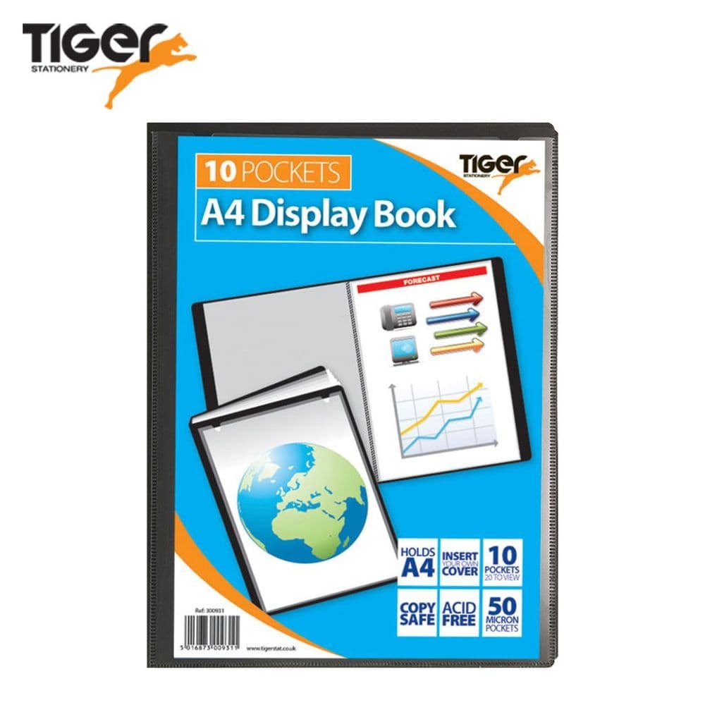 Tiger Stationery A4 10Pocket Presentation Display Book