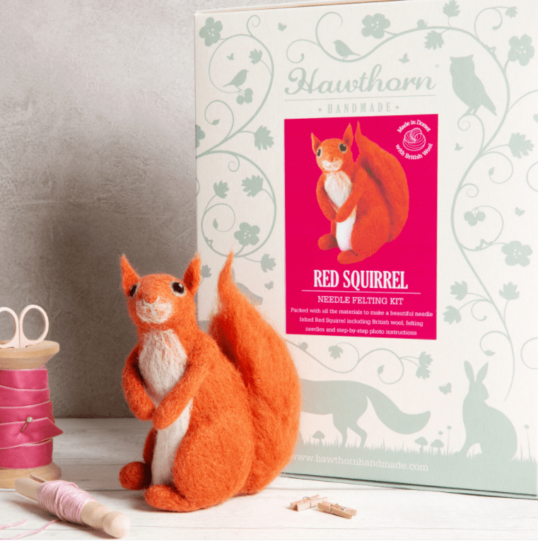 Hawthorn Handmade Red Squirrel Needle Felting Kit