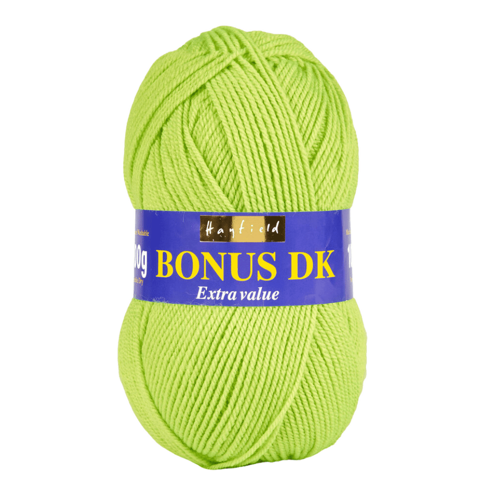 Hayfield Bonus DK Yarn 100g Neon Green 552