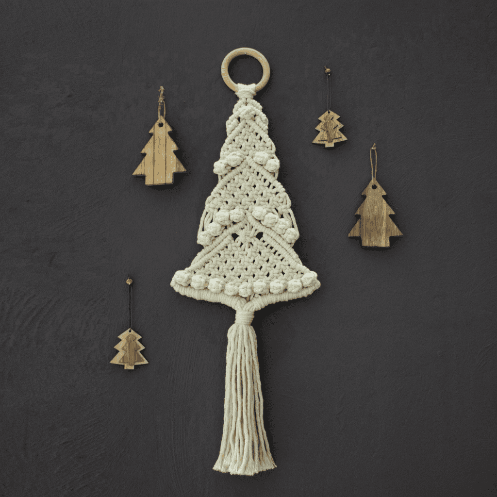 Hoooked Macrame Christmas Tree Wall Hanger Kit