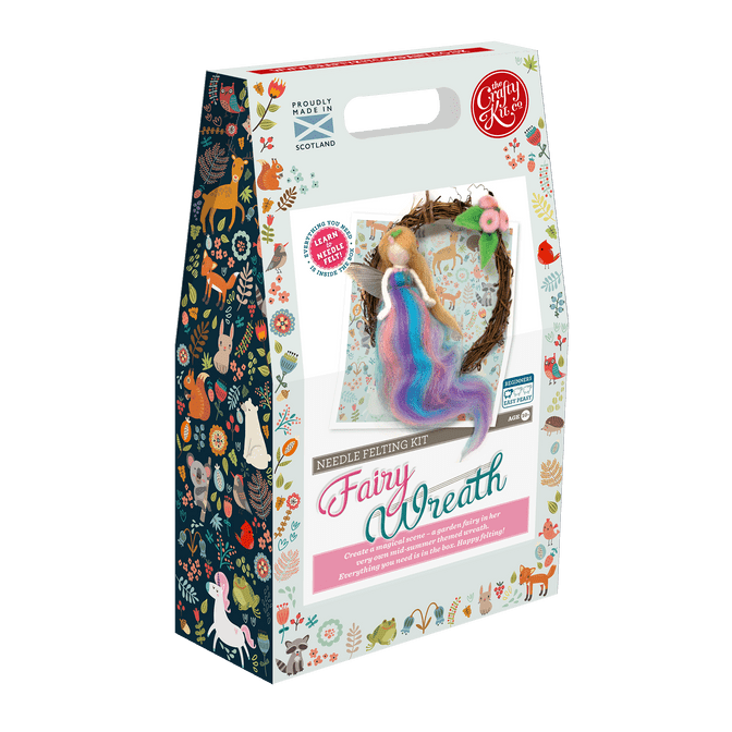 The Crafty Kit Company Fairy Wreath Needle Felting Kit