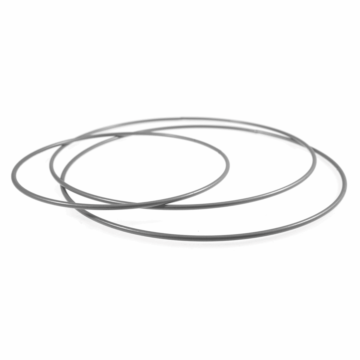 Trimits Macrame Metal Craft Hoops in Silver 3 Pack 15 20 & 25cm
