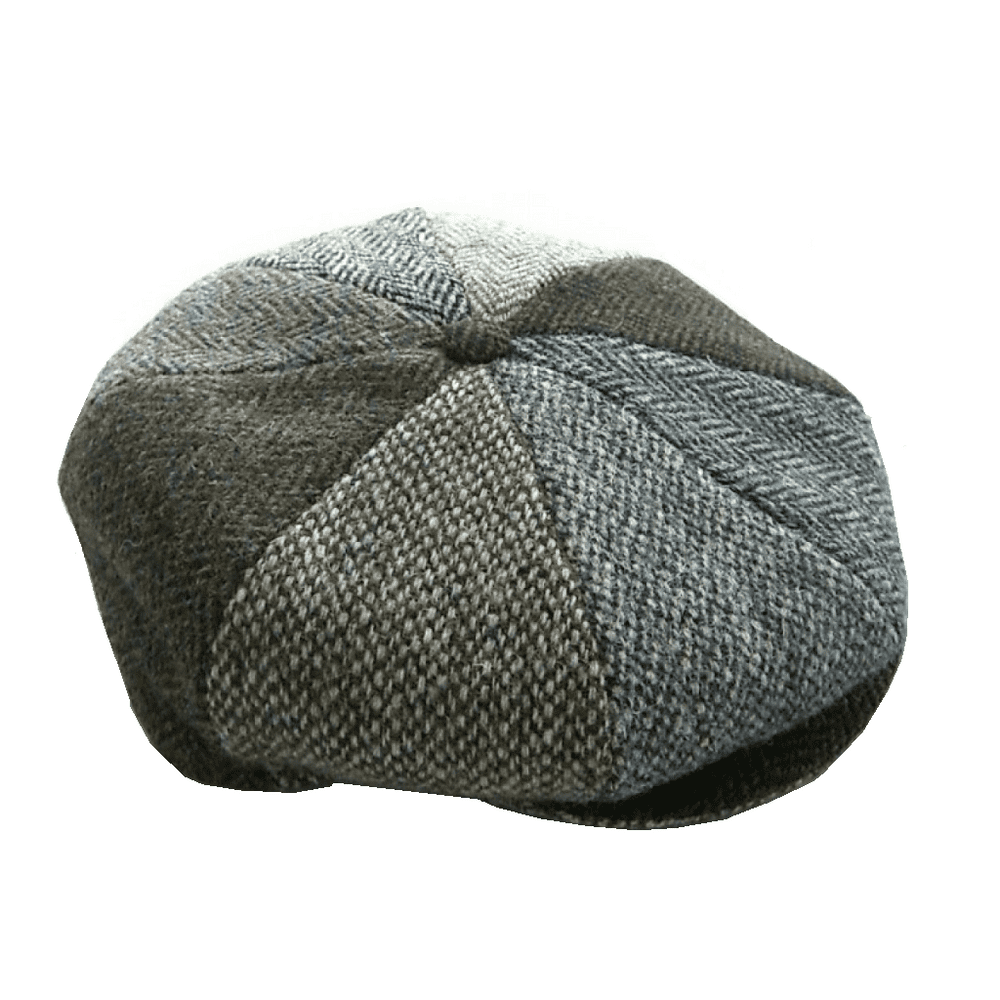 8 piece top flat cap