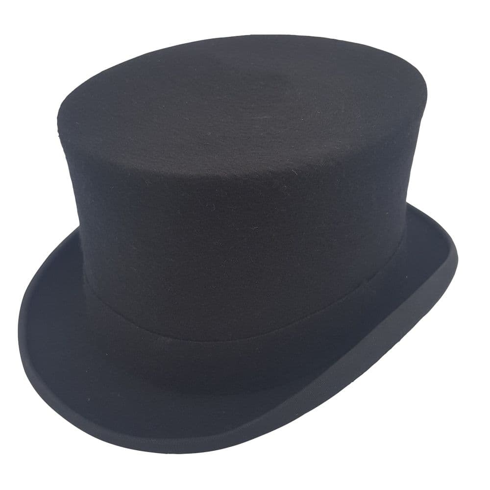 Black Wool Felt Top Hat