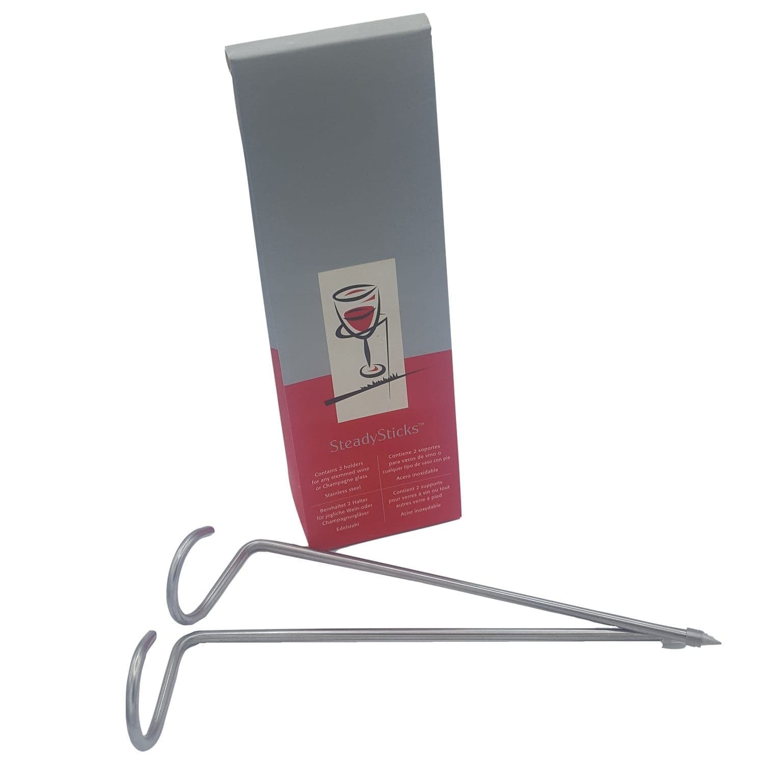 Champagne Wine Glass Holder Steady Stick Picnic Glass Holder