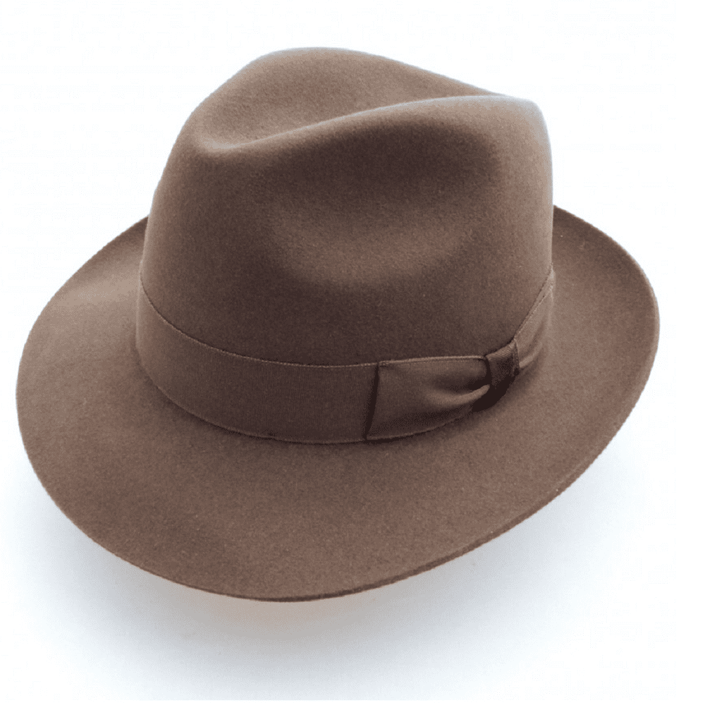 Fine Fur Felt Fedora Brown Stratford