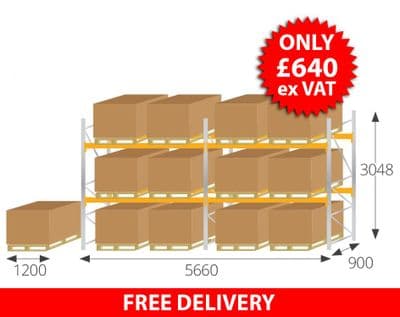 3M High UK Pallet Racking deal