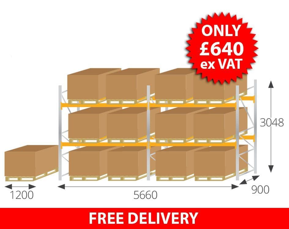 3M High UK Pallet Racking deal
