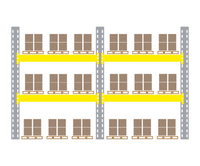 6m Wide Euro Pallet Racking