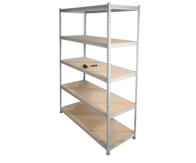 Easy Assemble Shelving - 2400mm High x 1200mm Wide x 600mm Deep