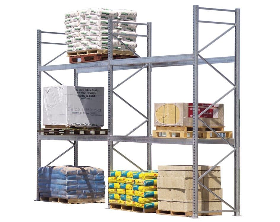 Galvanised pallet racking