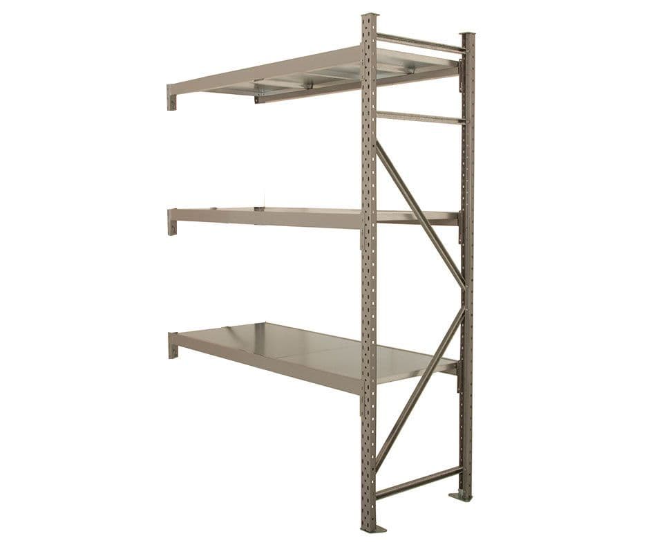 Grey 1500 Wide Longspan Racking Extention bay