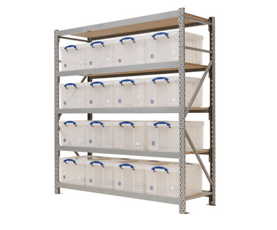 Grey 1800 Wide Longspan Racking