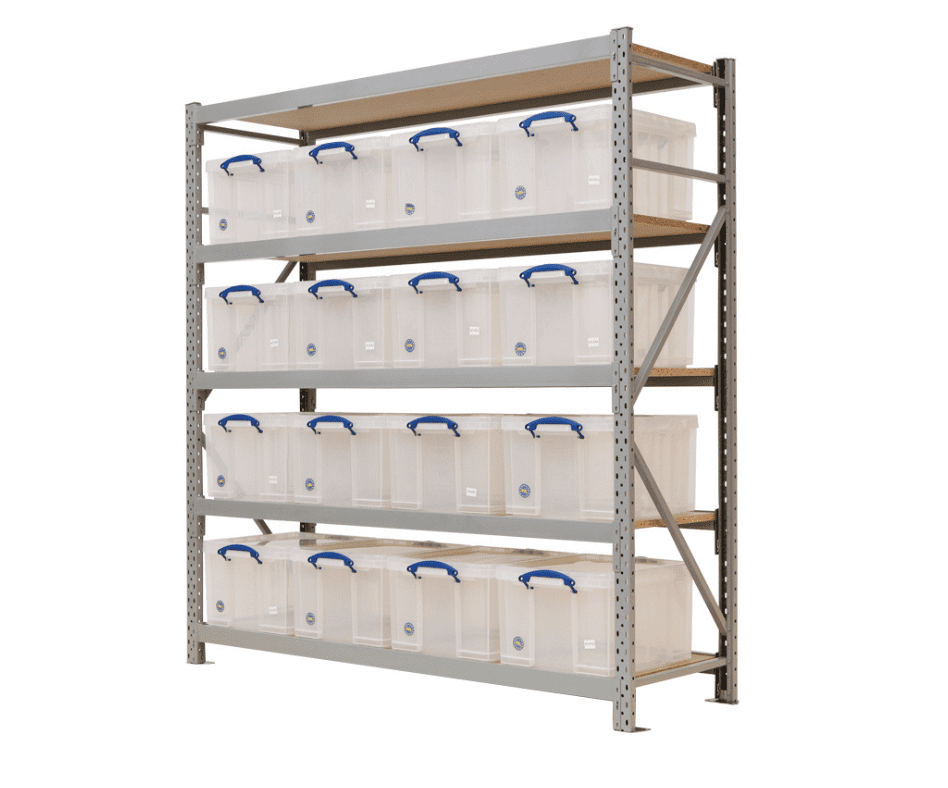 Grey 1800 Wide Longspan Racking