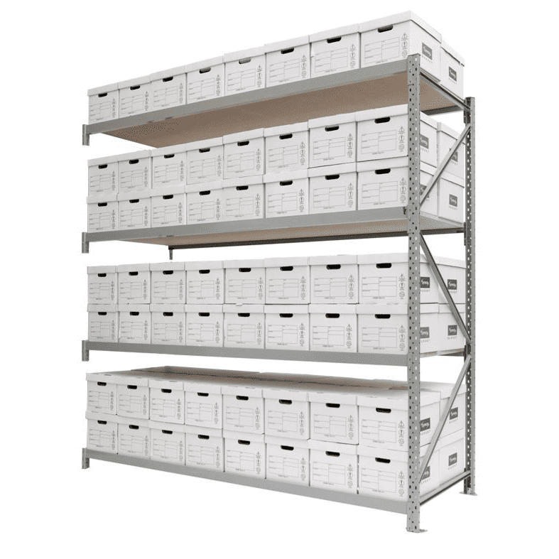 Grey 2400 Wide Longspan Racking Extention bay