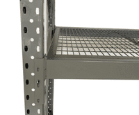 Longspan racking with mesh decking - 5 levels