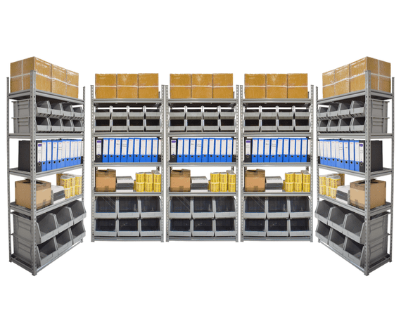 Reduced to clear - Multipurpose value shelving 2019 H x 1200 W x 400 D