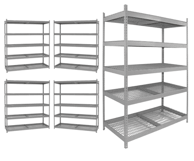 Reduced to clear - Multipurpose value shelving 2019 H x 1500 W x 600 D